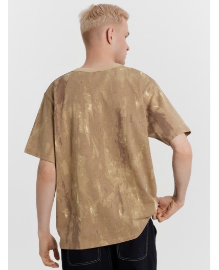 Футболка песочный tie dye