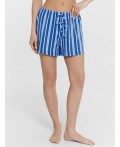 Шорты полоска на лазурном