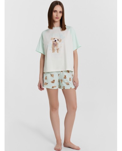 Комплект св.молочный +собачки на св.мяте