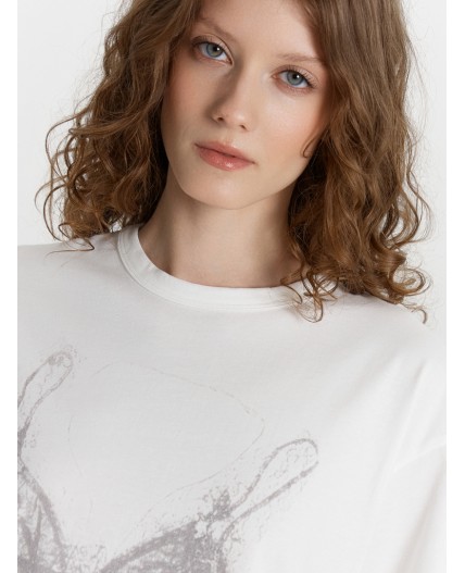 Футболка белый +печать4