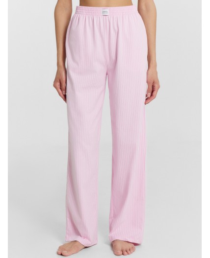 Комплект белый +бело -розовая полоска