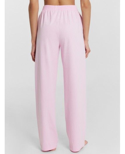 Комплект белый +бело -розовая полоска