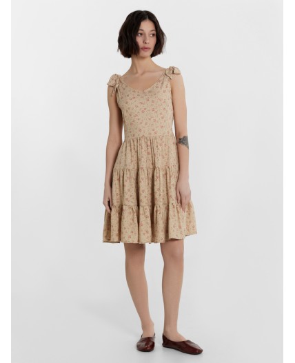 Сарафан цветочки на ирландском креме