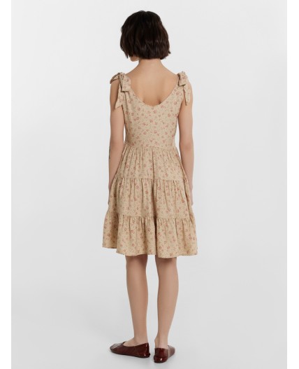 Сарафан цветочки на ирландском креме