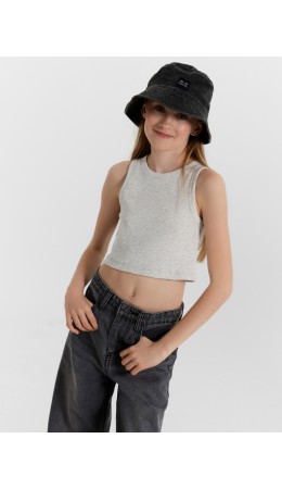 Топ серый меланж 4306-А