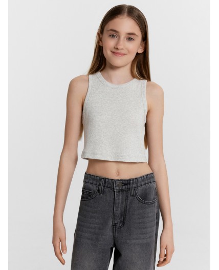 Топ серый меланж 4306-А