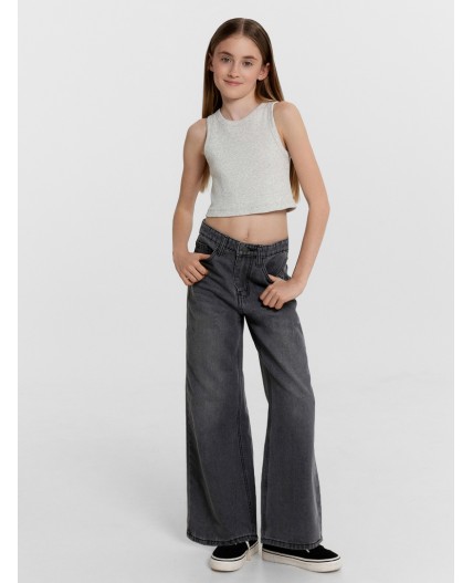 Топ серый меланж 4306-А