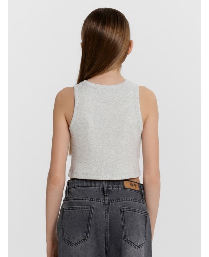 Топ серый меланж 4306-А