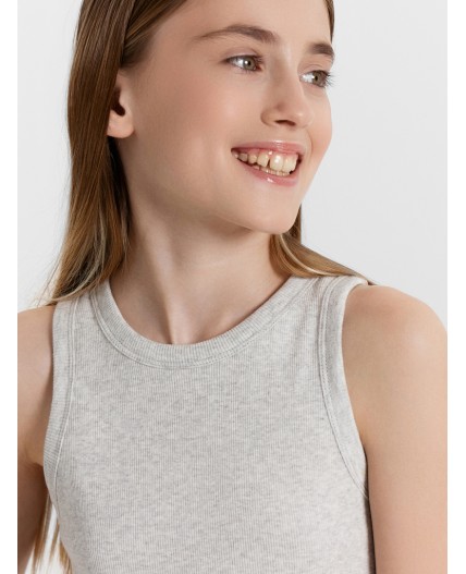 Топ серый меланж 4306-А