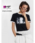 Футболка черный +печать