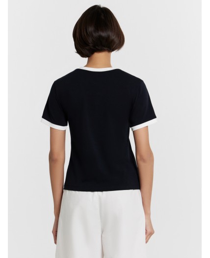 Футболка черный +печать