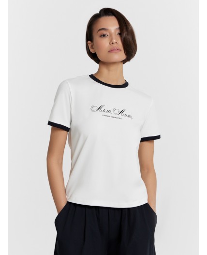 Футболка белый +печать