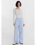 Брюки широкая голубая полоска