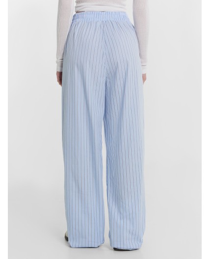 Брюки широкая голубая полоска