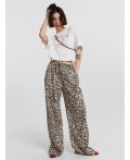 Брюки крупный леопард