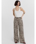 Брюки крупный леопард