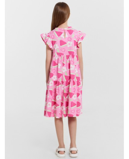 Платье фрукты на розовом саше