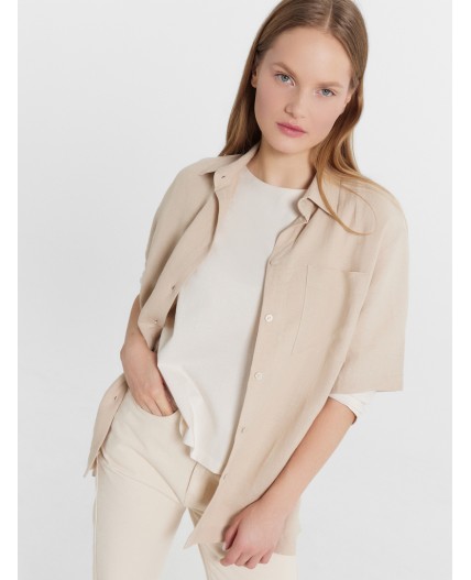Рубашка св.бежевый