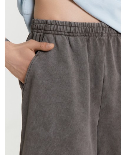 Шорты ACID WASH т.оливковый