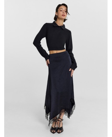 Поло черный +печать