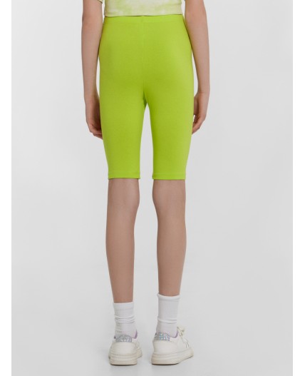 Шорты зеленый лайм +лиловый вереск +печать