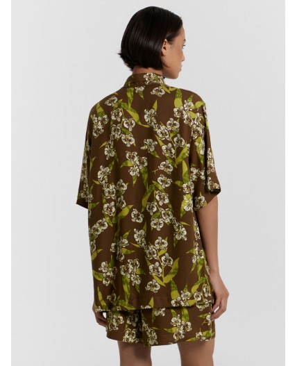 Рубашка цветы на кенгуру