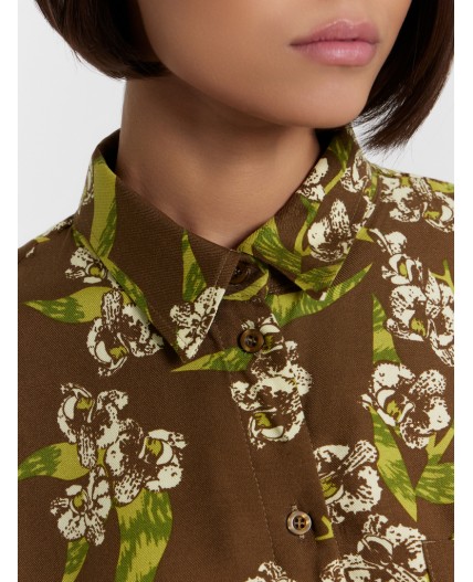 Рубашка цветы на кенгуру