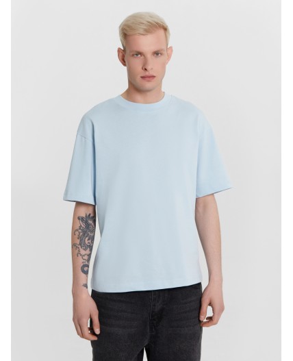 Футболка серо-голубой