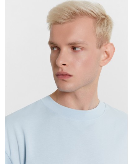 Футболка серо-голубой