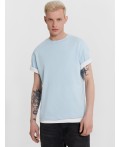 Футболка серо-голубой