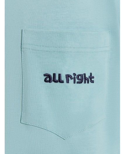 Футболка пыльная бирюза