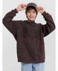 Худи коричневый acid wash