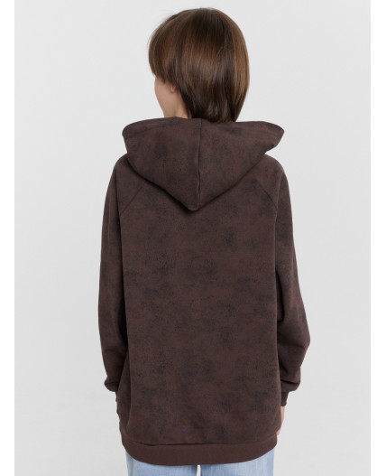 Худи коричневый acid wash