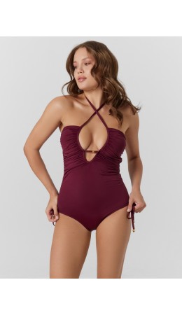 Купальник винный