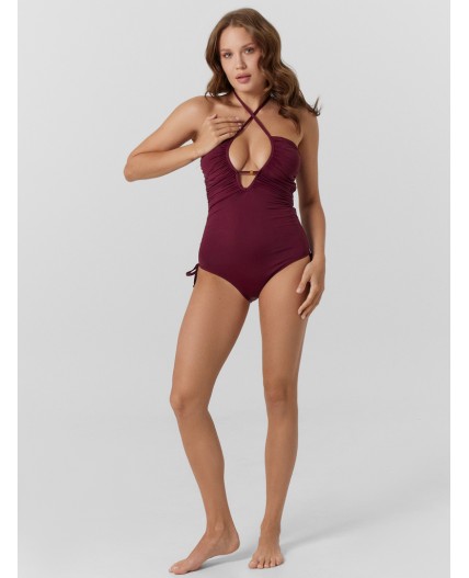 Купальник винный