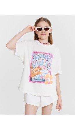 Футболка белый +печать9