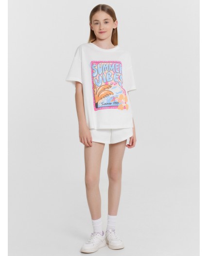 Футболка белый +печать9