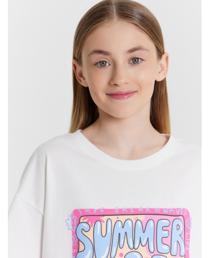 Футболка белый +печать9