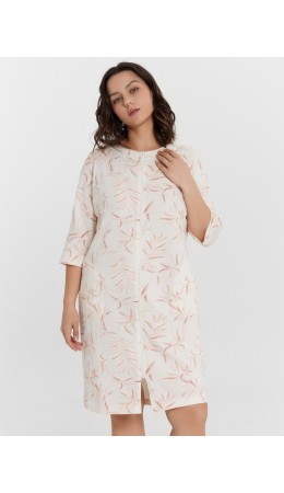 Халат цветы на св.молочном