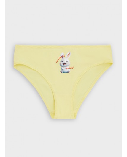 Трусы ярко -желтый +печать