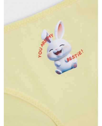 Трусы ярко -желтый +печать