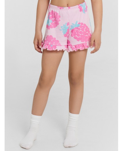 Комплект розовые клубники на св.розовом