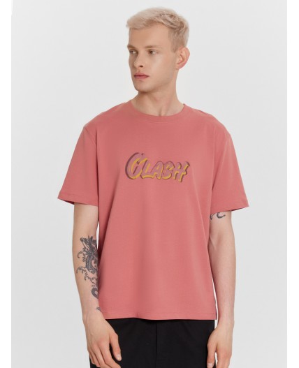 Футболка св.терракотовый +печать