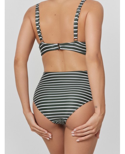 Купальник полоска на хаки