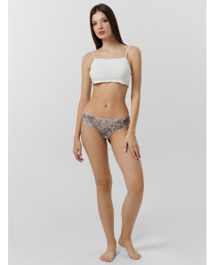 Трусы анималистичный принт на белом