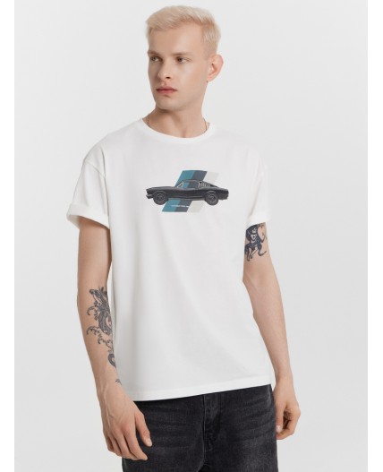 Футболка белый +печать3