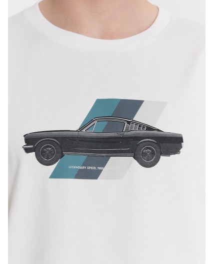 Футболка белый +печать3