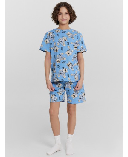 Комплект ниндзя на голубом