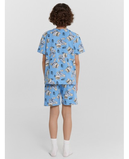 Комплект ниндзя на голубом