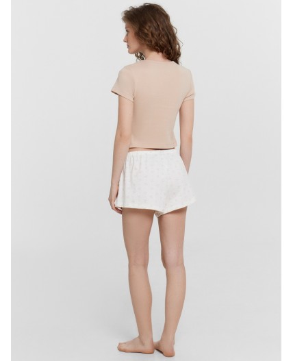 Комплект лунный свет +бантики на молочном